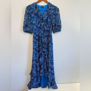 Beautiful bright blue frilly dress
